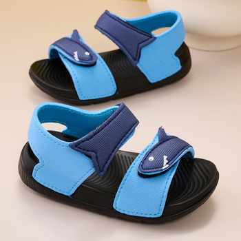 Zēnu vasaras un rudens jaunās modes, ērtas, modernas, ikdienišķas, vieglas un elpojošas bērnu sandales, neslīdošas, ikdienišķas un daudzpusīgas
