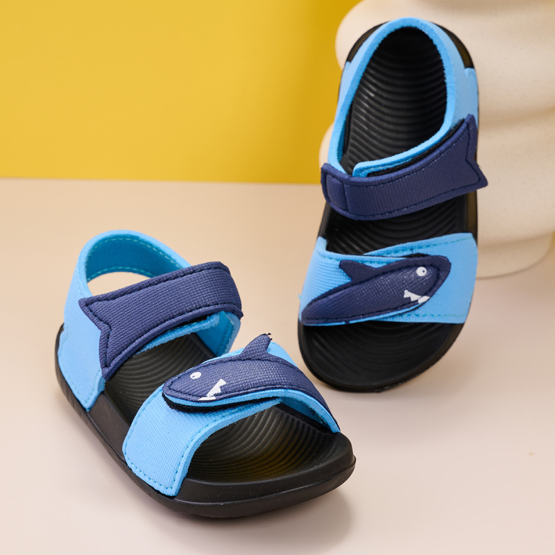 Zēnu vasaras un rudens jaunās modes, ērtas, modernas, ikdienišķas, vieglas un elpojošas bērnu sandales, neslīdošas, ikdienišķas un daudzpusīgas