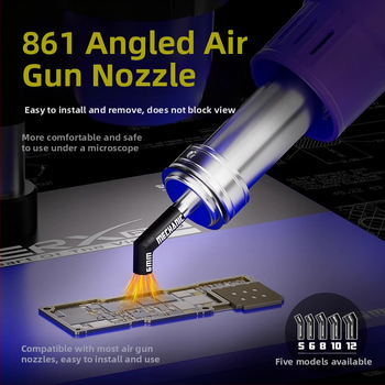 Techninės priežiūros specialistas, įstrižos burnos karšto oro pistoleto antgalis, oro pistoleto antgalis mikroskopui, specialus oro pistoleto antgalis, tinkantis įvairiems oro pistoletų montavimui.