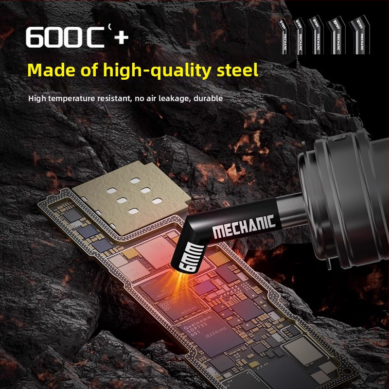 Дюза за пистолет за горещ въздух, наклонена уста, дюза за микроскоп, специална дюза за въздушен пистолет, подходяща за различни видове монтаж на въздушен пистолет