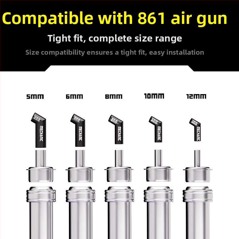 Дюза за пистолет за горещ въздух, наклонена уста, дюза за микроскоп, специална дюза за въздушен пистолет, подходяща за различни видове монтаж на въздушен пистолет