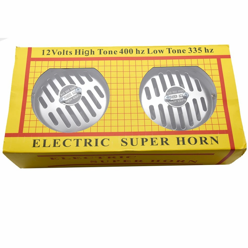 на склад и бърза доставка автомобилен клаксон 12V галванизиран клаксон за басейн, високомощен автомобилен клаксон с висок басов звук и капак