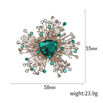 Νέα ευρωπαϊκή και αμερικανική ρετρό υπερβολική μπαρόκ πολυτελής καρφίτσα μοντέρνα κομψή καρφίτσα για κολάρο κομψά αξεσουάρ σε απόθεμα χονδρικής