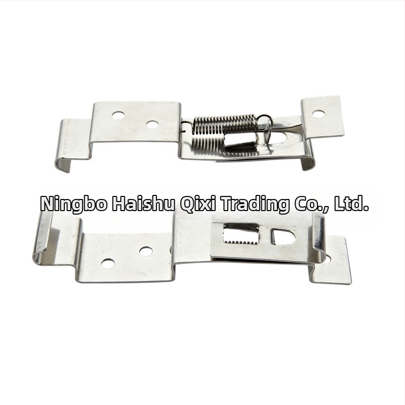 Рамка за регистрационен номер на ремарке от неръждаема стомана, рамка за регистрационен номер, къмпинг, капак за регистрационен номер на RV, фиксиран, голям, пружинен тип