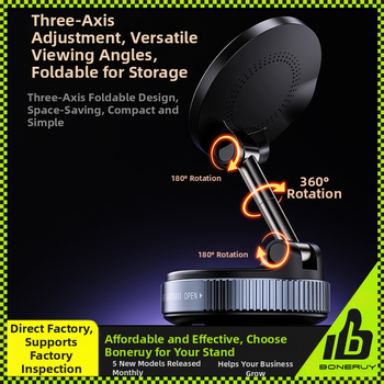 „Boneruy“ automobilinio įkroviklio belaidis įkrovimo laikiklis vakuuminės adsorbcijos darbalaukio laikiklis biuro navigacijos automobilinis laikiklis