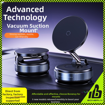 „Boneruy“ automobilinio įkroviklio belaidis įkrovimo laikiklis vakuuminės adsorbcijos darbalaukio laikiklis biuro navigacijos automobilinis laikiklis