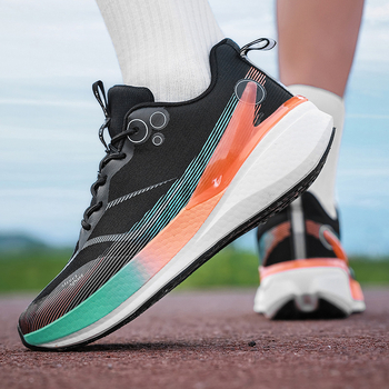 Aukštosios mokyklos stojamųjų egzaminų lenktynių sportiniai bateliai 2025 m. vasaros naujas modelis „Feidian Red Rabbit 8 Popcorn Carbon Plate National Trend Red Rabbit“ kvėpuojantys bėgimo bateliai