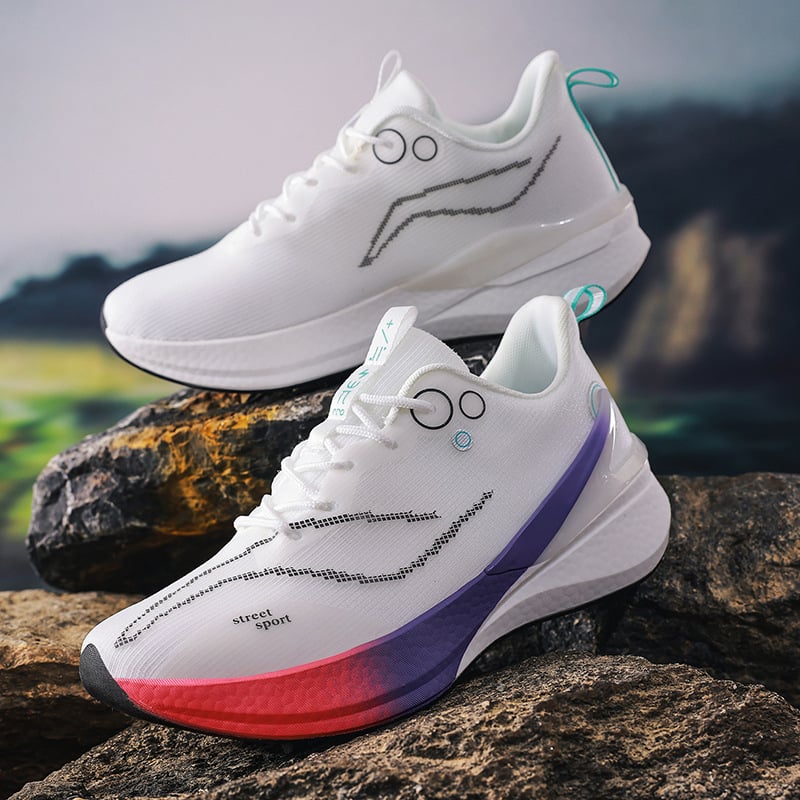 Aukštosios mokyklos stojamųjų egzaminų lenktynių sportiniai bateliai 2025 m. vasaros naujas modelis „Feidian Red Rabbit 8 Popcorn Carbon Plate National Trend Red Rabbit“ kvėpuojantys bėgimo bateliai