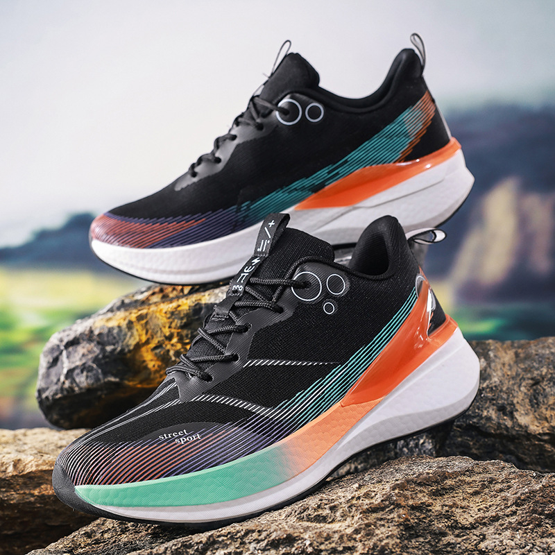 Aukštosios mokyklos stojamųjų egzaminų lenktynių sportiniai bateliai 2025 m. vasaros naujas modelis „Feidian Red Rabbit 8 Popcorn Carbon Plate National Trend Red Rabbit“ kvėpuojantys bėgimo bateliai