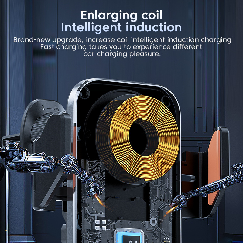 Užsienio prekybos naujas magnetinis automobilio mobiliojo telefono laikiklis belaidžio įkrovimo automobilio laikiklis universalus automobilio navigacijos mobiliojo telefono laikiklis