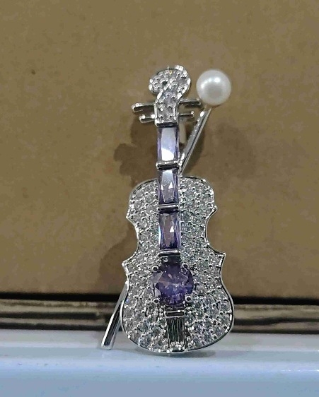 INS dizajn elegantan elegantni izvrstan violin izvrstan cirkonski violin slatki elegantni čisti broš