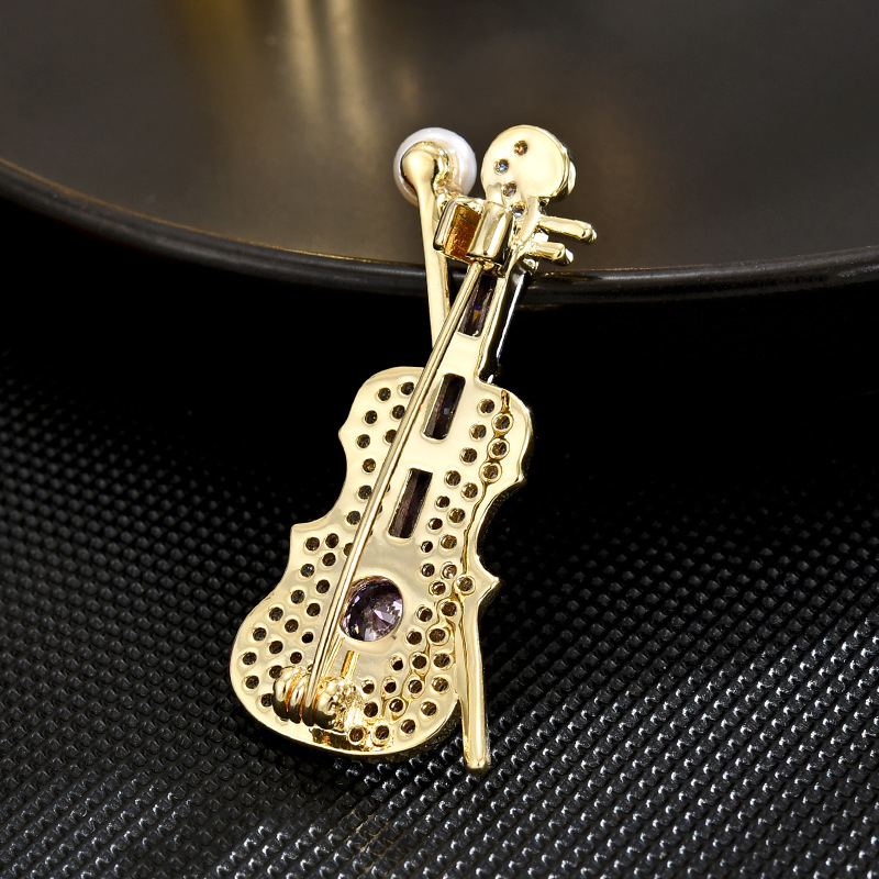 INS dizajn elegantan elegantni izvrstan violin izvrstan cirkonski violin slatki elegantni čisti broš