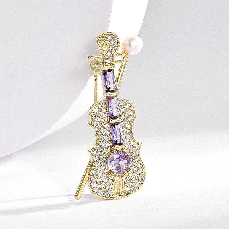 INS dizajn elegantan elegantni izvrstan violin izvrstan cirkonski violin slatki elegantni čisti broš