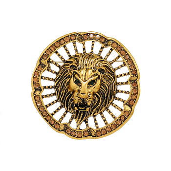 Vintage κούφια χρυσή καρφίτσα λιοντάρι μόδα απλή ανδρική καρφίτσα παλτό κοστούμι ατμοσφαιρική καρφίτσα σε απόθεμα χονδρικής