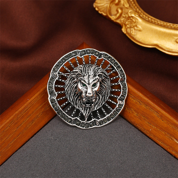 Vintage κούφια χρυσή καρφίτσα λιοντάρι μόδα απλή ανδρική καρφίτσα παλτό κοστούμι ατμοσφαιρική καρφίτσα σε απόθεμα χονδρικής