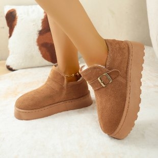 Tarpvalstybinė prekyba Didelio dydžio storapadis, didėjantis aukštis Sniego batai Žieminiai fliso pamušalu, sustorinti šilti medvilniniai batai Madingi korėjietiško stiliaus sniego batai