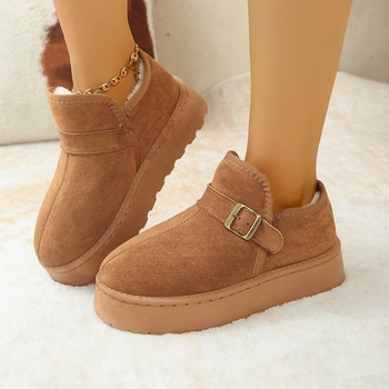 Tarpvalstybinė prekyba Didelio dydžio storapadis, didėjantis aukštis Sniego batai Žieminiai fliso pamušalu, sustorinti šilti medvilniniai batai Madingi korėjietiško stiliaus sniego batai