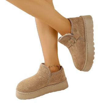 Tarpvalstybinė prekyba Didelio dydžio storapadis, didėjantis aukštis Sniego batai Žieminiai fliso pamušalu, sustorinti šilti medvilniniai batai Madingi korėjietiško stiliaus sniego batai