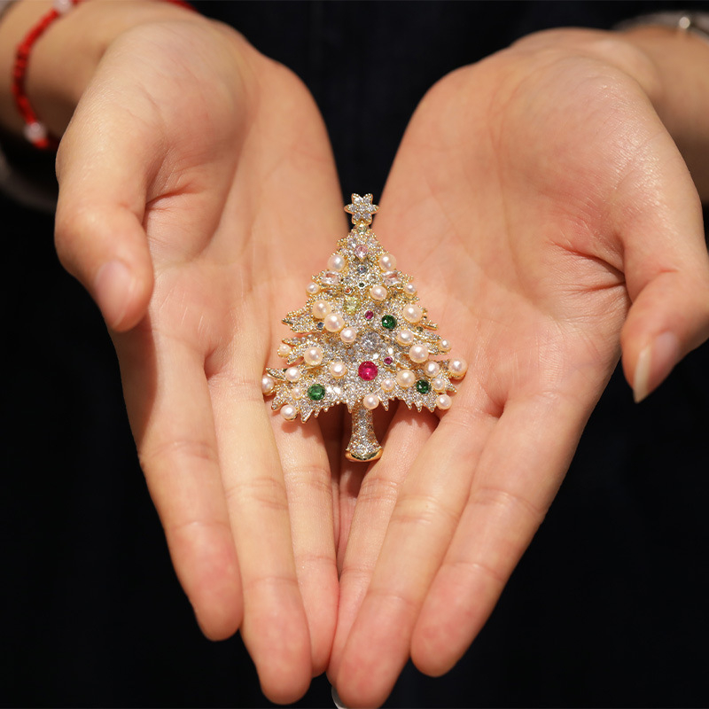 „Lingxin“ papuošalai, originalaus dizaino, spalvinga, cirkonio perlų sagė, prabangūs, elegantiški, moteriški drabužių aksesuarai