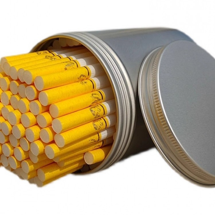 Didelės talpos cigarečių skardinė, 80 vnt., apvali, sandari, drėgmei atspari, drėgmę palaikanti aliuminio skardinė, cigarečių dėžutė, šiurkšti ir smulki cigaretė, universalus cigarečių skardinės cilindras