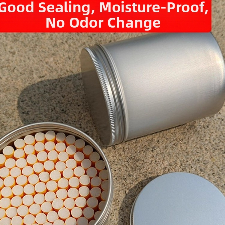 Didelės talpos cigarečių skardinė, 80 vnt., apvali, sandari, drėgmei atspari, drėgmę palaikanti aliuminio skardinė, cigarečių dėžutė, šiurkšti ir smulki cigaretė, universalus cigarečių skardinės cilindras