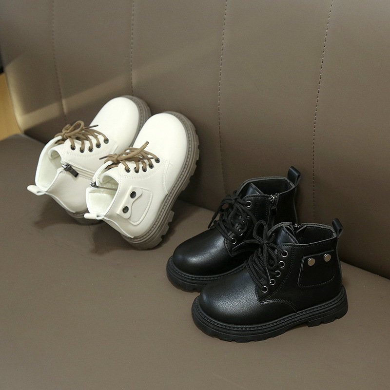 Meiteņu zābaki 2025. gada rudenī Jauni zēnu viengabala zābaki Britu stila bērnu zābaki Rudens un ziemas eksporta ikdienas īsie zābaki