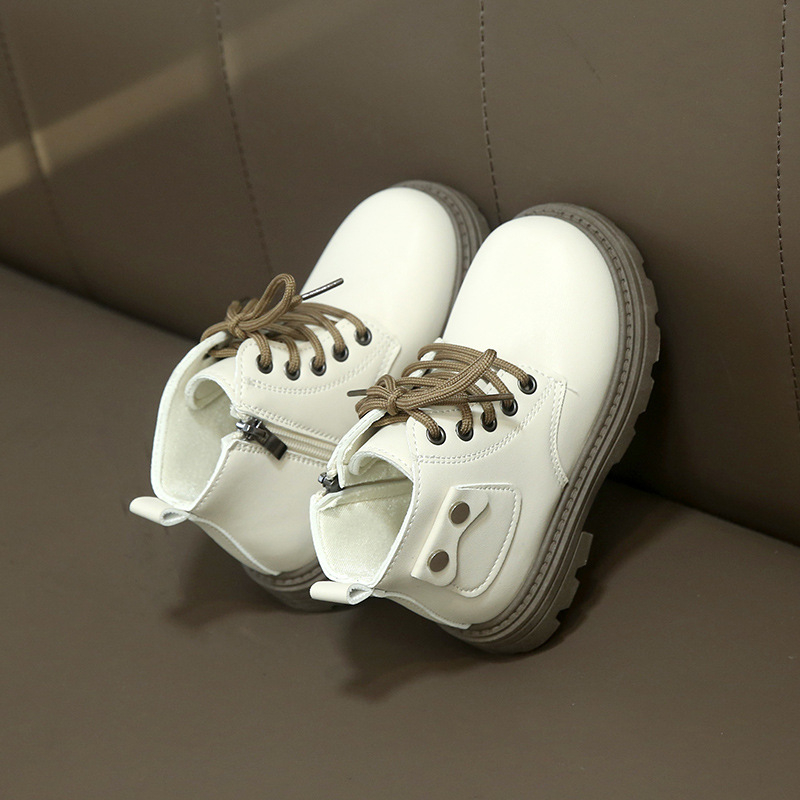 Meiteņu zābaki 2025. gada rudenī Jauni zēnu viengabala zābaki Britu stila bērnu zābaki Rudens un ziemas eksporta ikdienas īsie zābaki