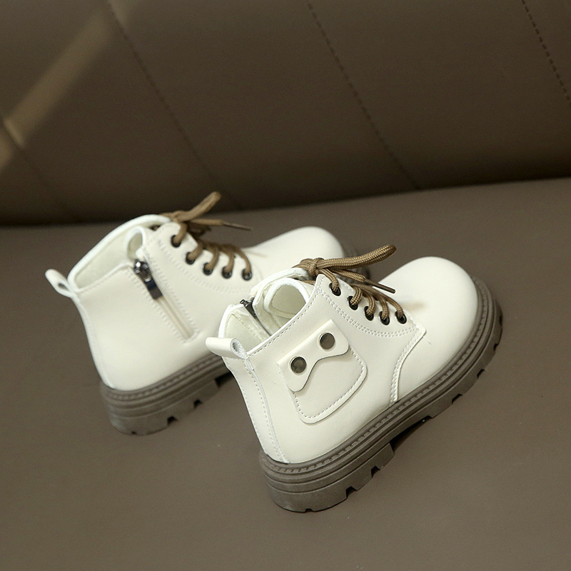 Meiteņu zābaki 2025. gada rudenī Jauni zēnu viengabala zābaki Britu stila bērnu zābaki Rudens un ziemas eksporta ikdienas īsie zābaki