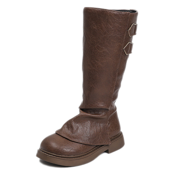 Vaikiški Martino stiliaus aulinukai 2024 m. rudeniui ir žiemai, nauji madingi britiško stiliaus, bet iki kelių aulinukai, kelnių aulinukai, vakarietiško stiliaus madingi aulinukai