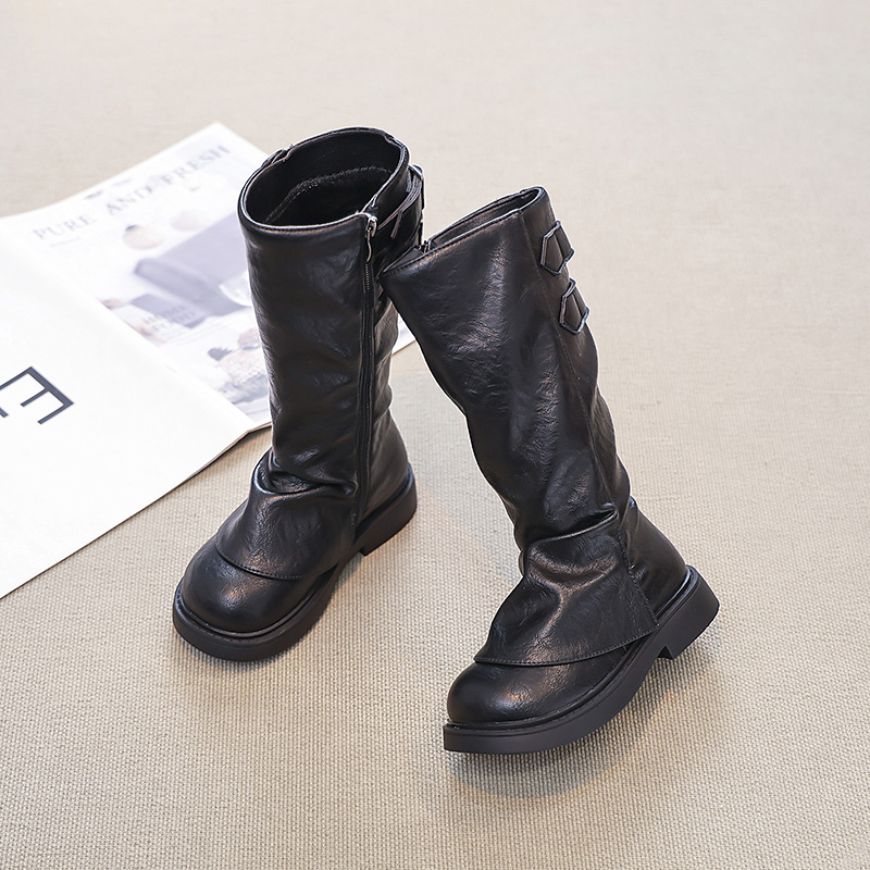 Vaikiški Martino stiliaus aulinukai 2024 m. rudeniui ir žiemai, nauji madingi britiško stiliaus, bet iki kelių aulinukai, kelnių aulinukai, vakarietiško stiliaus madingi aulinukai