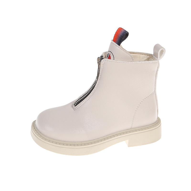 Meiteņu modes zābaki 2025. gada vasarai, jauni bērnu zābaki, daudzpusīgi mazu meiteņu īsie zābaki, balti ikdienas zābaki