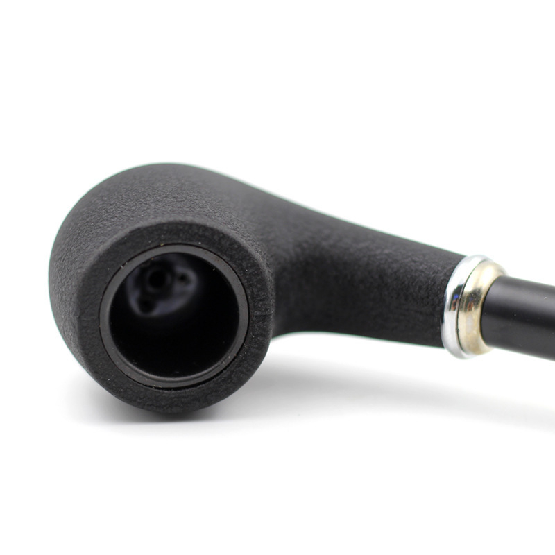 Changfeng pypkė, ilga juoda matinė dervos filtro pypkė, ilga rankena, tabako pypkė, didelė pypkė, skaitymo pypkė, CF702