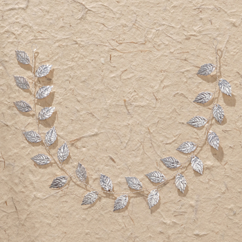 Νέα νυφικά κοσμήματα Amazon Απλή μεταλλική κορδέλα μαλλιών Ευρωπαϊκή και αμερικανική νυφική φωλιά Χειροποίητη κορδέλα Golden Leaf για γυναίκες