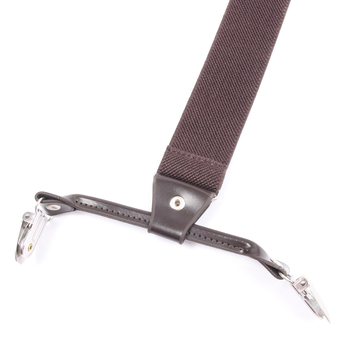 Vyrams skirtos reguliuojamo ilgio, elastinės, Y formos petnešėlės, kurias galima įsigyti iš užsienio, su 6 segtukų dirželiais (nebūtina).