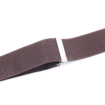 Vyrams skirtos reguliuojamo ilgio, elastinės, Y formos petnešėlės, kurias galima įsigyti iš užsienio, su 6 segtukų dirželiais (nebūtina).