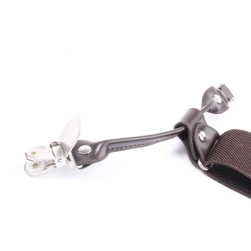 Vyrams skirtos reguliuojamo ilgio, elastinės, Y formos petnešėlės, kurias galima įsigyti iš užsienio, su 6 segtukų dirželiais (nebūtina).