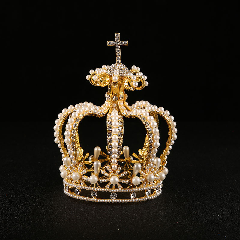 Korėjietiškos nuotakos perlų galvos apdangalas, europietiškas ir amerikietiškas prabangus kalnų krištolas, korėjietiškos karūnos su didele karūna vestuvių galvos apdangalų gamintojai, didmeninė prekyba