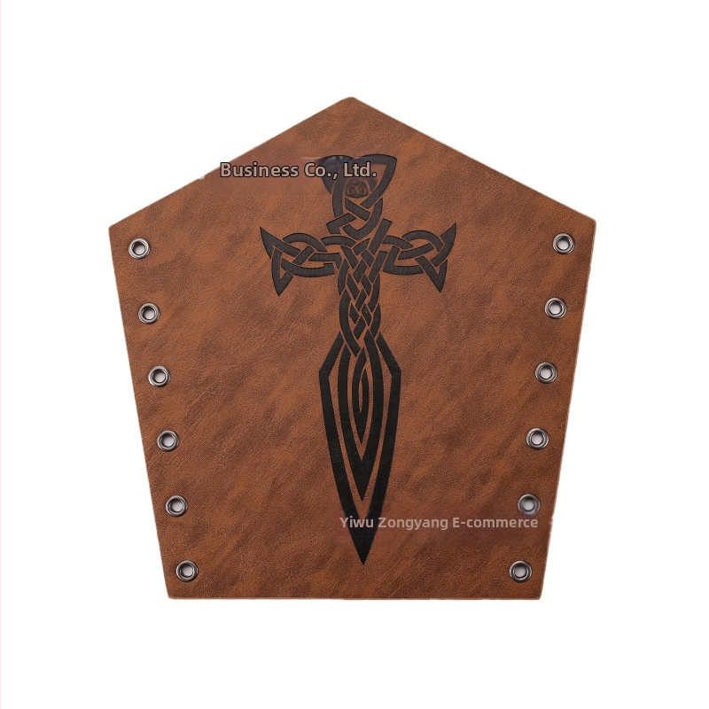 Трансграничен средновековен мъжки кожен гривна за ръце, ретро пънк, карнавален косплей костюм, аксесоари за предпазител за ръка