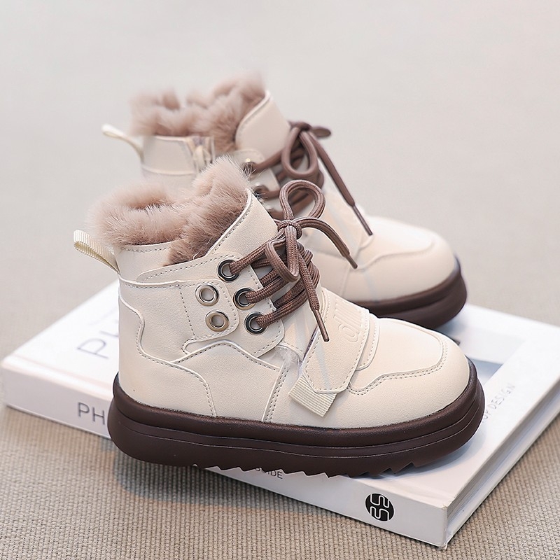 Dievčenské bavlnené topánky, vysoké, veľké bavlnené topánky, nové zimné dievčenské topánky, detské dvojčatá, bavlnené čižmy, teplé detské topánky