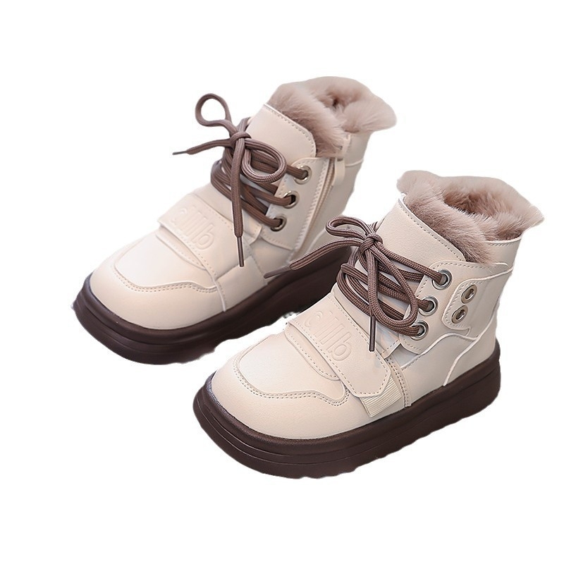 Dievčenské bavlnené topánky, vysoké, veľké bavlnené topánky, nové zimné dievčenské topánky, detské dvojčatá, bavlnené čižmy, teplé detské topánky