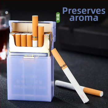Κουτί τσιγάρων με μαλακή συσκευασία, πλήρες πακέτο 20 τσιγάρων, φορητή δημιουργική θήκη τσιγάρων, δώρο από πλαστικό διαφανές κουτί τσιγάρων κατά της πίεσης και του ιδρώτα