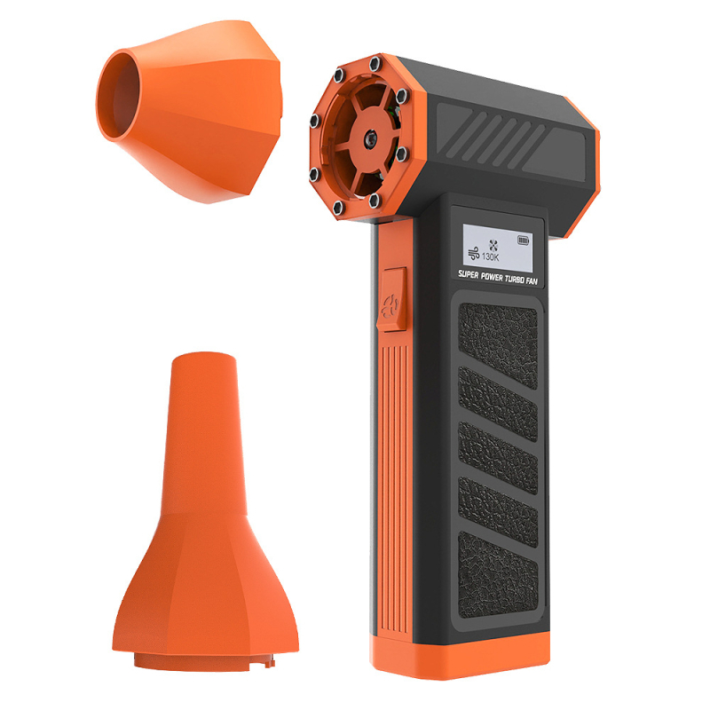 Naujas tarpvalstybinis produktas, 130000 apsisukimų super vėjo greičio turboventiliatorius, nešiojamas lauko bešepetis variklis, rankinis smurto ventiliatorius
