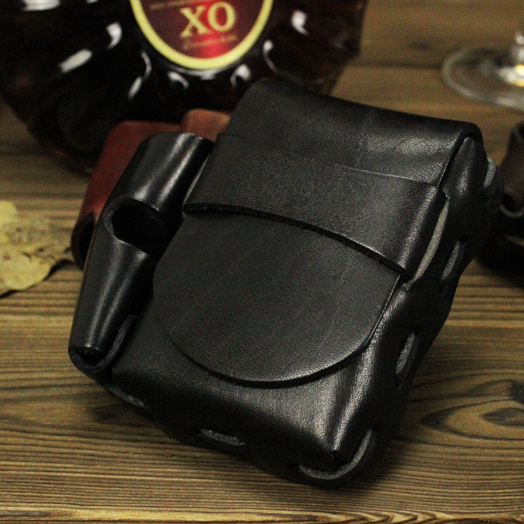 Shi Cangxin Tree Bark meeste tulemasina nahkümbris Itaalia vintage käsitöö taimparkitud nahast sigaretiümbris, kandevöö kokkupandav