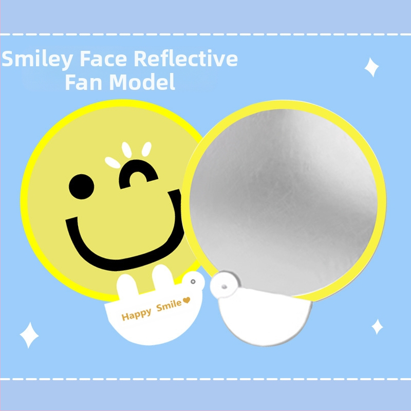 Vasarinis kiniško stiliaus atšvaitinis ventiliatorius, sulankstomas apvalus ventiliatorius, nešiojamas, kelioninis, fotografuojantis, šviesą užpildantis artefaktas, studentų mini apvalus ventiliatorius