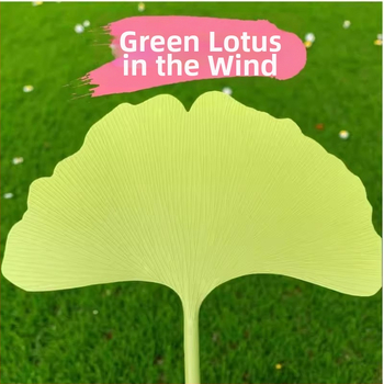 Ανεμιστήρας, Ανθεκτικός και όμορφος πλαστικός ανεμιστήρας το καλοκαίρι, απαραίτητος για τους μαθητές το καλοκαίρι, Στρογγυλός ανεμιστήρας καλλιτεχνικού στυλ, ανεμιστήρας φύλλων Ginkgo, φρέσκος