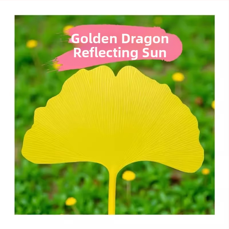 Ventilátor, odolný a pekný plastový ventilátor na leto, nevyhnutnosť pre študentov v lete, okrúhly ventilátor v umeleckom štýle, ventilátor z listov ginka, čerstvý