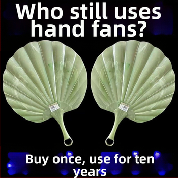 Απομιμήσεις ανεμιστήρα Jade Shell, μεγεθυμένο, παχύρρευστο, ανθεκτικό, εξαιρετικά δροσερό, αρχαίος ανεμιστήρας, ανεμιστήρας Cattail, φορητός ανεμιστήρας χειρός 2025 νέο στυλ