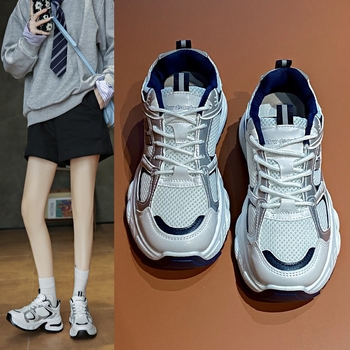 Γυναικεία παπούτσια για τρέξιμο Dad με χοντρή σόλα 2025, καλοκαίρι, νέα δημοφιλή, ελαφριά, ευέλικτα, αναπνεύσιμα, mesh παπούτσια για τρέξιμο