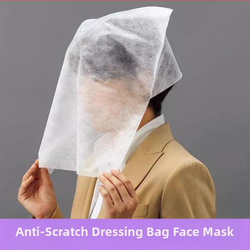 [100 листа] Маска за пробна за еднократна употреба от нетъкан текстил за магазин за дрехи, дишаща подложка, калъф за кърпа