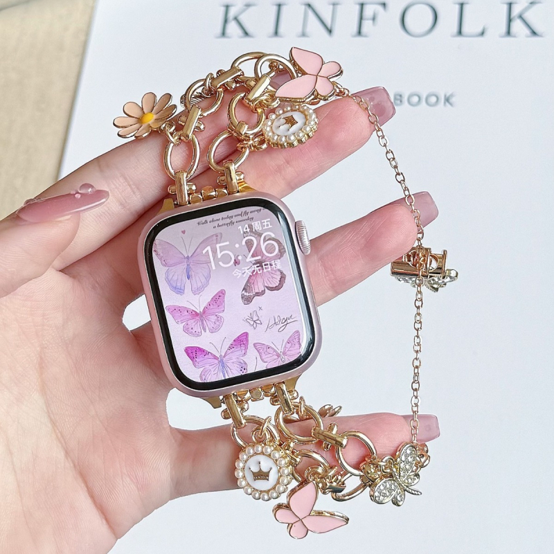 Гривна „Cross-border Explosions“ „Направи си сам“, подходяща за Apple Watch 9, каишка за Apple 8/7/6/5/4/3Ultra